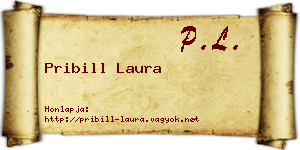 Pribill Laura névjegykártya